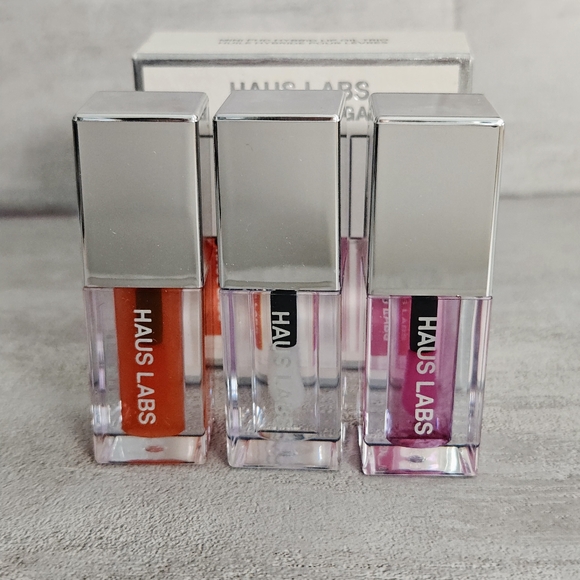 Haus Labs by Lady Gaga Mini PHD Hybrid Lip Oil Trio NEW - Picture 4 of 10
